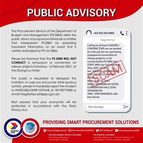 Public Advisory .